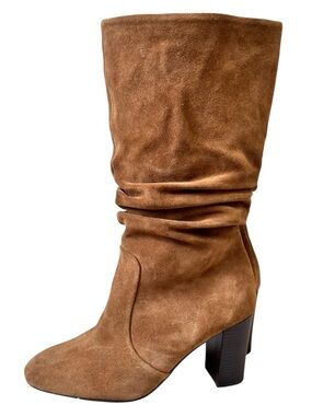 Johnston & Murphy Charlotte Slouch Boot in whiskey suede